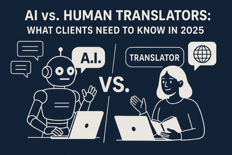 AI vs. Human Translators: What Clients Need to Know in 2025